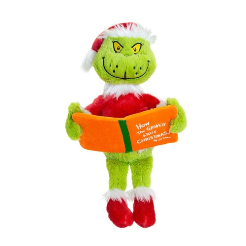 Dr Seuss The Grinch | Plush Grinch w Book