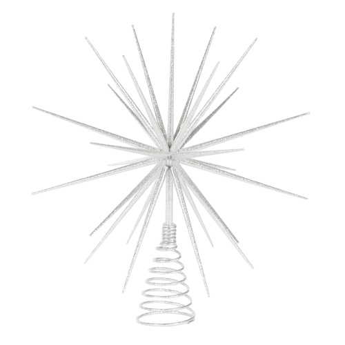 3D Starburst Tree Topper Silver