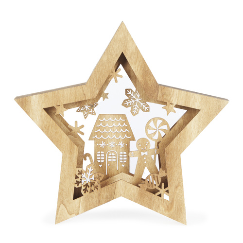 Holly & Ivy | LED Gingerbread Star