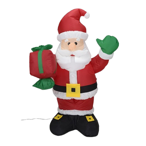 Santa w/ Present | Inflatable
