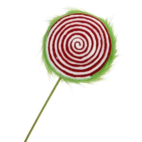 Grinchmas Green Fluffy Lollipop