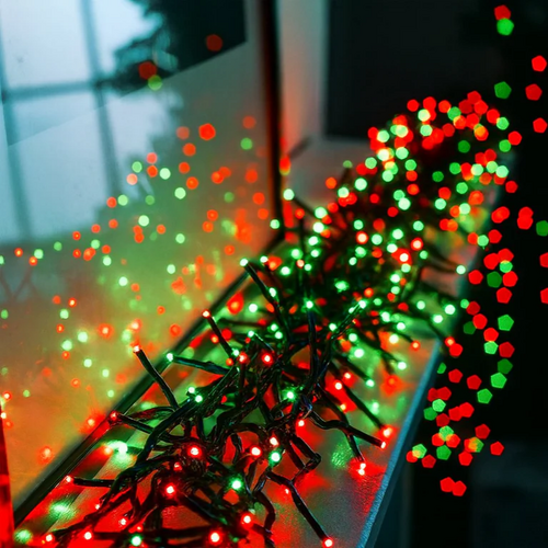 500 Red Green LED Cluster Lights