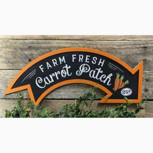Farm Fresh Carrot Patch Sign