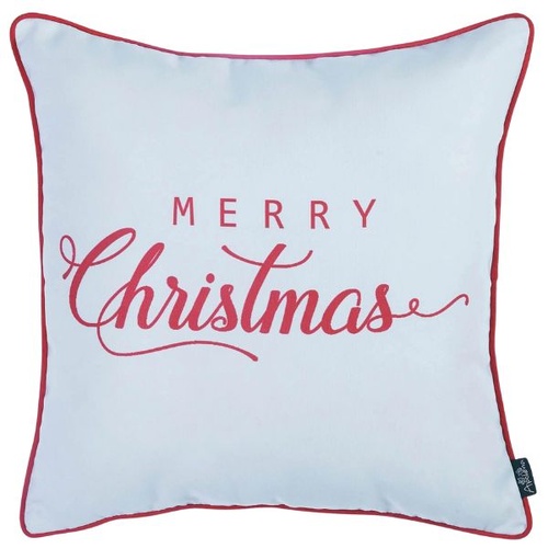 Christmas Cushion Cover | Merry Christmas (white)