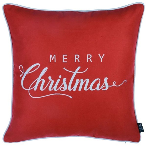 Christmas Cushion Cover | Merry Christmas (red)