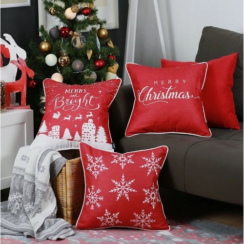 Christmas Cushion Cover | Red
