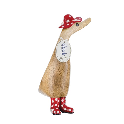 DCUK | Spotty Hat Duckling | Red