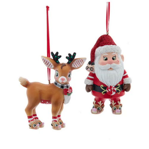 Reindeer Feet Slipper Ornaments
