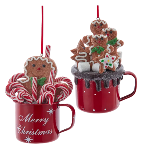 Hot Cocoa Cup Gingerbread Ornaments