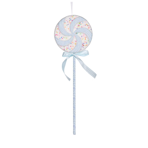 Holly & Ivy | Pastel Blue Swirl Lollipop
