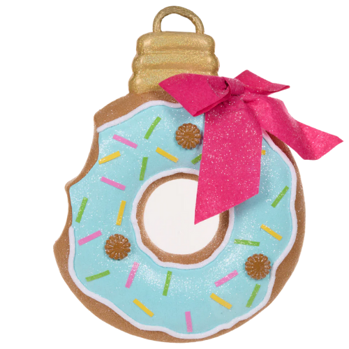 Holly & Ivy | Pastel Blue Doughnut Wreath