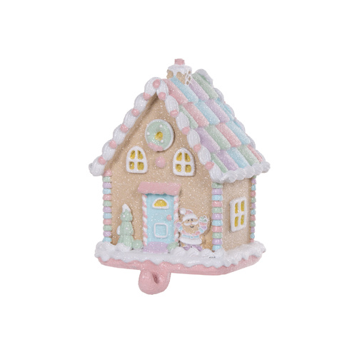 Holly & Ivy | House Stocking Holder w Santa