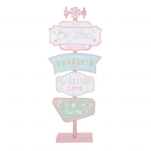 Holly & Ivy | Pastel Lollipop Lane Sign