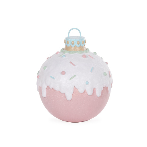 Holly & Ivy | Pastel Piped Bauble Sm