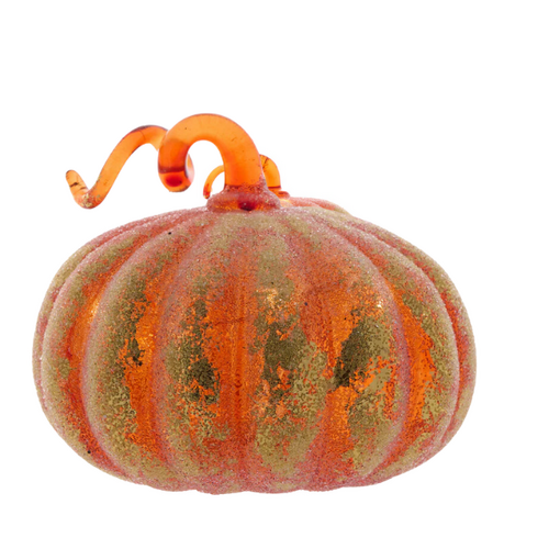 Holly & Ivy | Glass LED Pumpkin