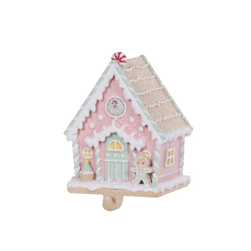 Holly & Ivy | House Stocking Holder w Man