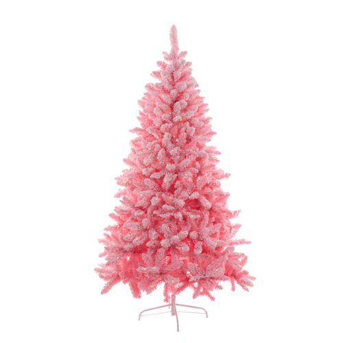 6FT Frosted Pine Pink Tree