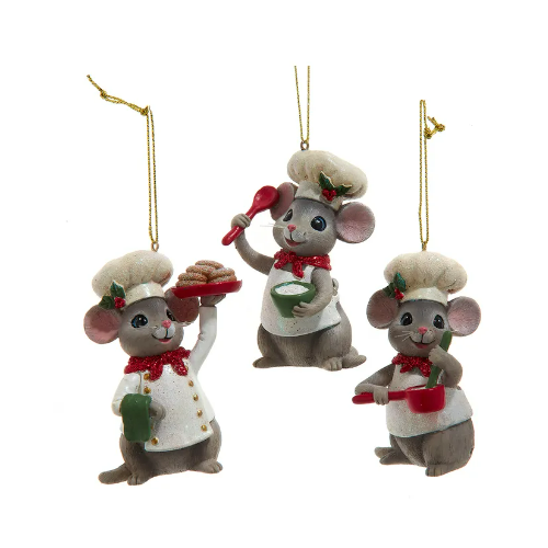 Kurt Adler | Mouse Chef Ornaments