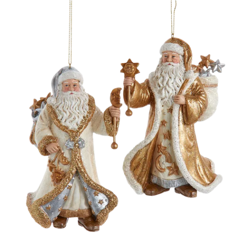 Celestial Santa Ornaments