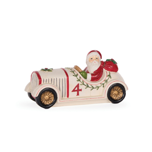 Festive Mistletoe Santa Car