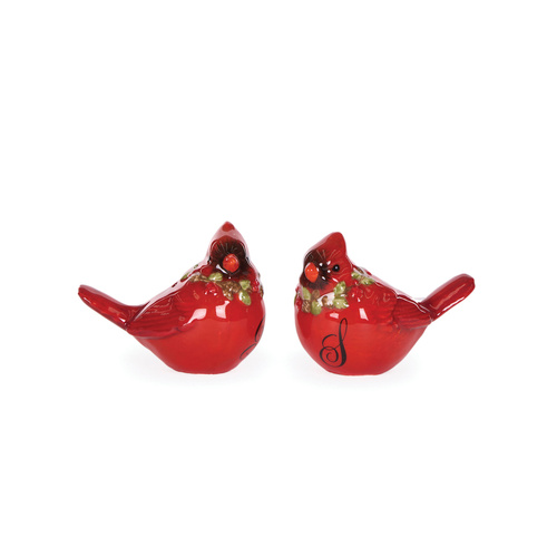 Cardinal Salt & Pepper Shakers