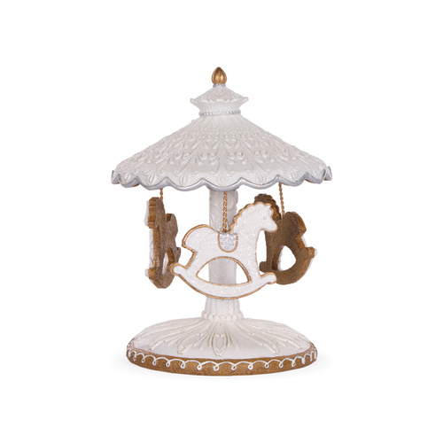 Frosted Gingerbread Musical Carousel