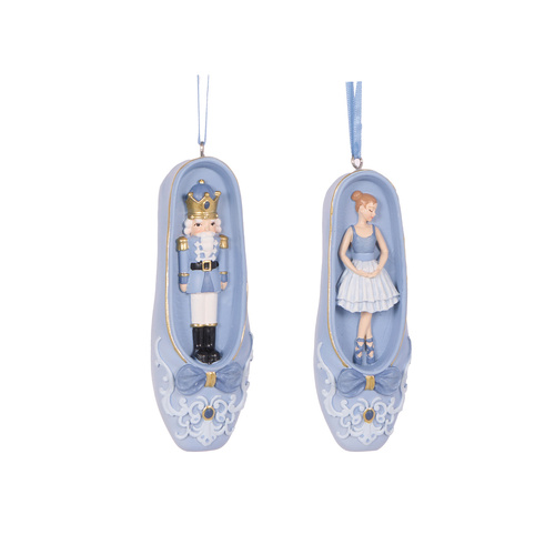 Blue Ballet Slipper Ornaments