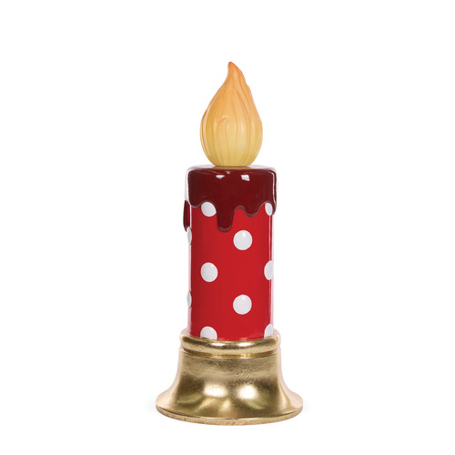 Led Red PolkaDot Candle
