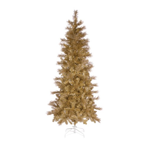 7.5FT Champagne Tinsel Tree