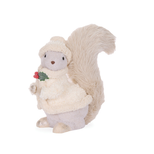 Winter Squirrel w/ Holly