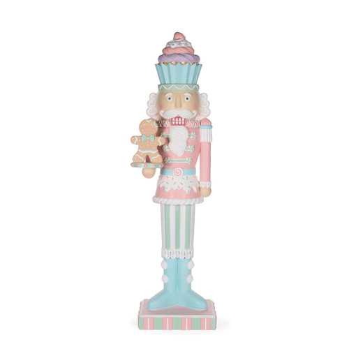 LED Pastel Piped Candy Nutcracker