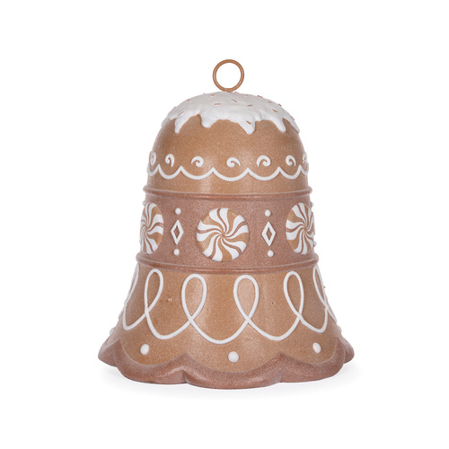 LED Piped Gingerbread Bell