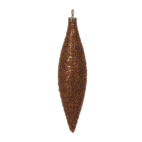 Copper Caviar Long Drop Ornament