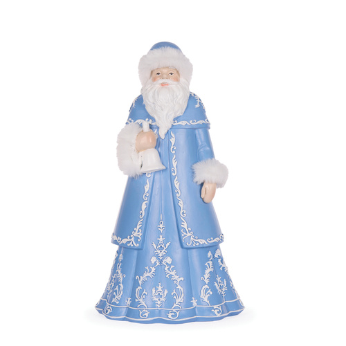 Blue & White Santa w/ Fur