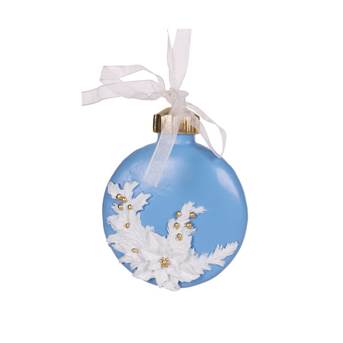 Blue & White Bauble Ornament