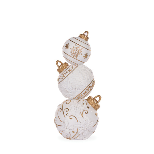 Snowflake Bauble Stack | Gold