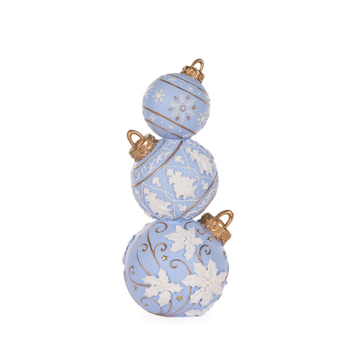 Snowflake Bauble Stack | Blue