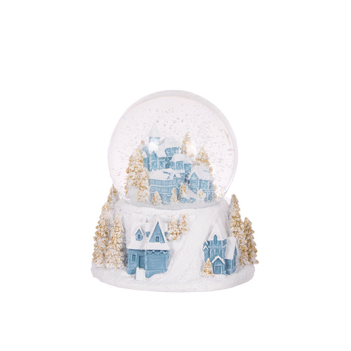 Musical Village Snow Globe