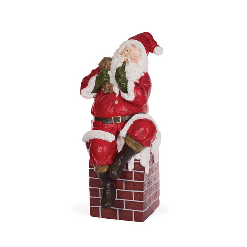 Traditional Santa on Chimney