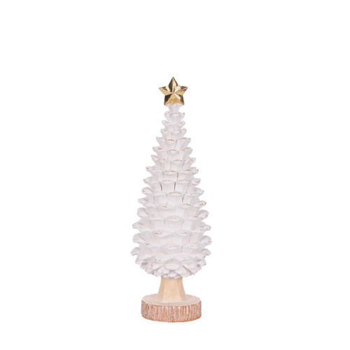 Washed Pinecone Tree w/ Star