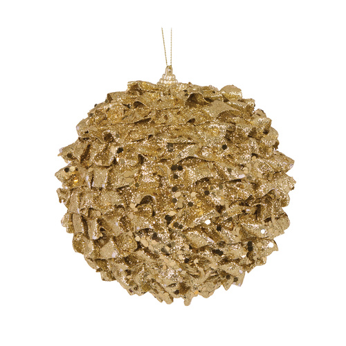 XL Gold Ruffles Bauble