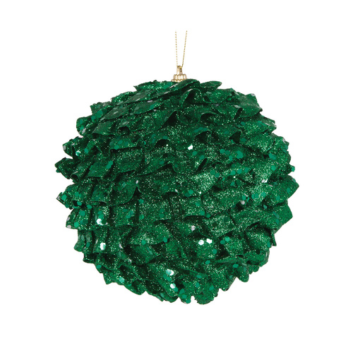Xl Green Ruffles Bauble