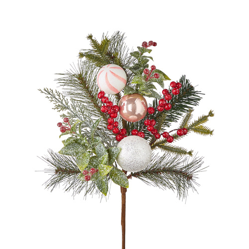 Raz | Jingle & Cocoa | Pastel Greenery Pick