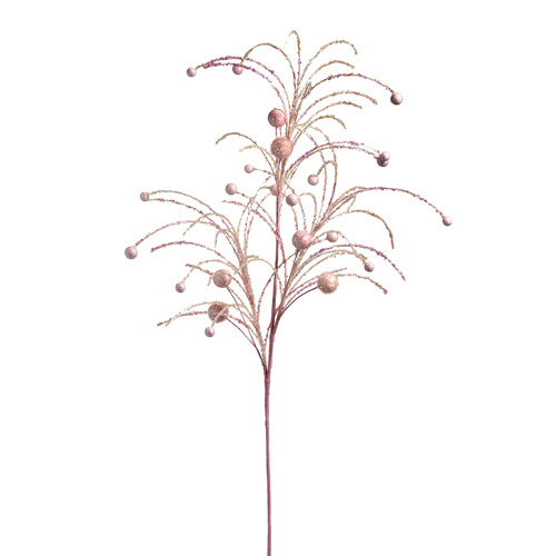 Raz | Glittered Ball Spray | Light Pink