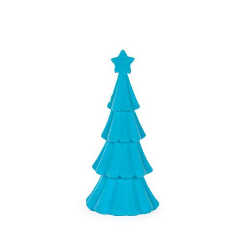 Teal Flocked Tree