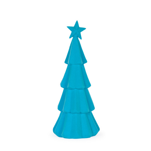 Teal Flocked Tree