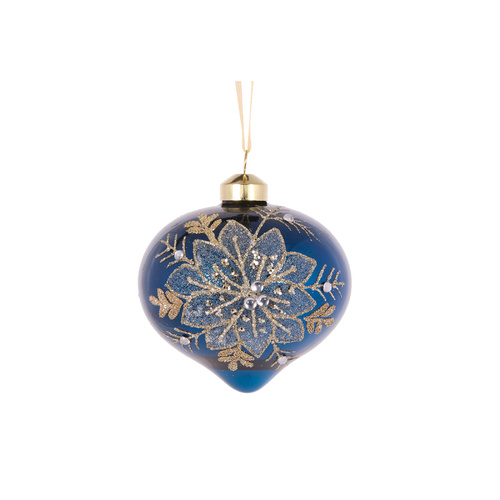Midnight Lotus Onion Bauble