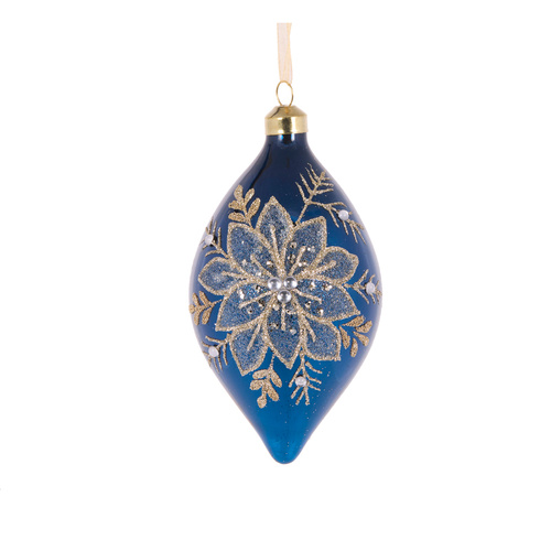 Midnight Lotus Drop Bauble
