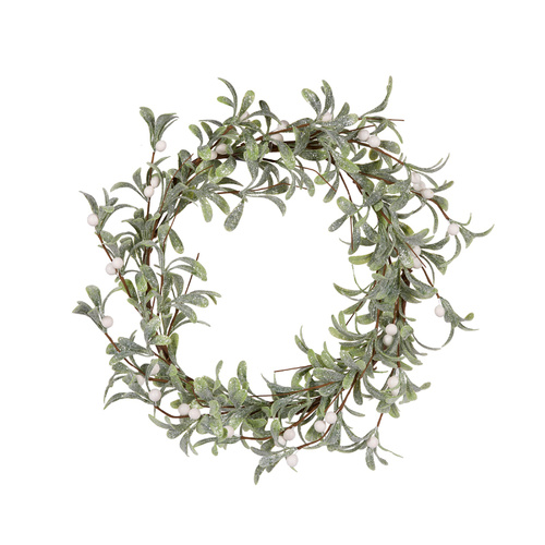 Frosted Misteltoe Wreath