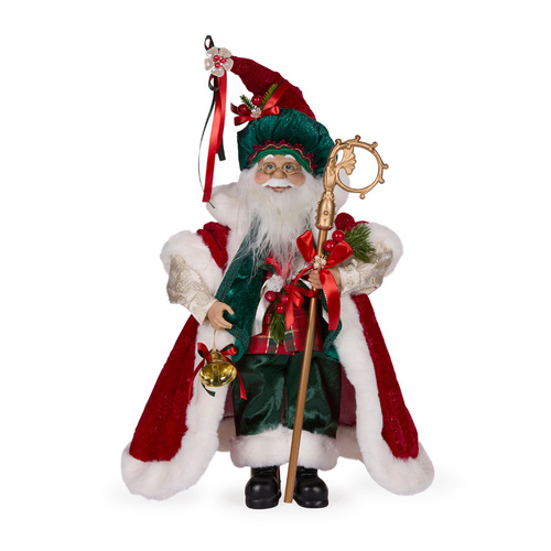 Festive Fabric Santa Mdm